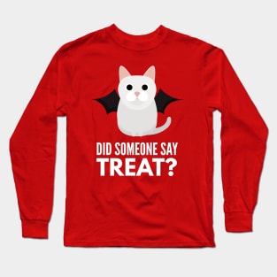 Munchkin Cat Halloween Trick or Treat Long Sleeve T-Shirt